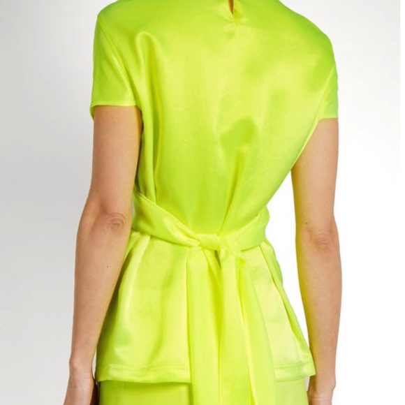 Sies Marjan Nikki Crossover-ties satin-twill top - Picture 4 of 6